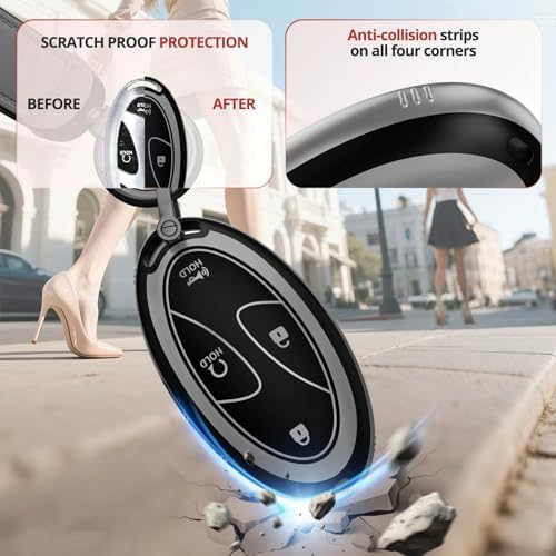 for Hyundai Key Fob Cover & Leather Keychain - Image 6