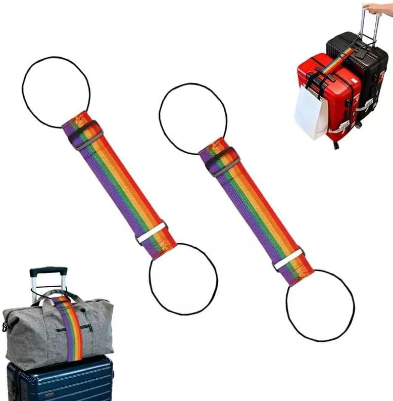 Luggage Straps for Suitcases，Multi-Use Strong Adjustable Luggage Connector by Unknown