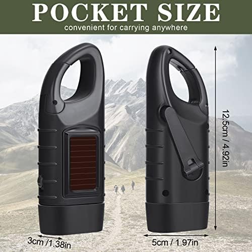 Leelosp 9 Pcs Hand Crank Solar Flashlight Emergency LED - Image 2