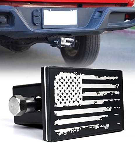 Xprite Aluminum Trailer Hitch Cover, Heavy Duty 2 Inch Tow Rear Receivers Plug by Xprite