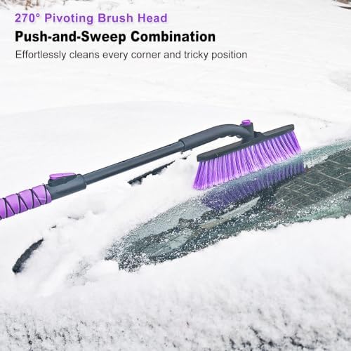 HEEYA 44 Inch Snow Brush for SUV, Ice Scraper for Car Windshield Window - Image 6