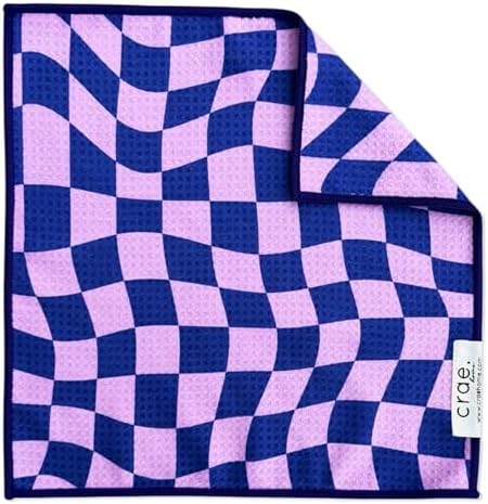 Double-Sided Microfiber Washcloths, Waffle Weave Kitchen Washcloths by CraeHome
