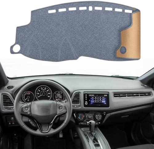 Dashboard Cover Dash Mat Fit for Ho-nda HR-V 2022-2016, Car Dash Board Mat by KEYOOG