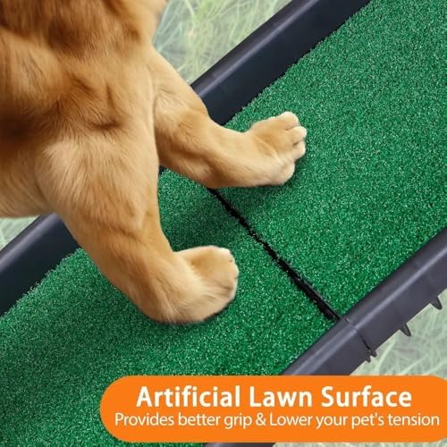 Dog Ramp for Car & SUV with Poly Grass Non-Slip Surface – Lightweight & - Image 6