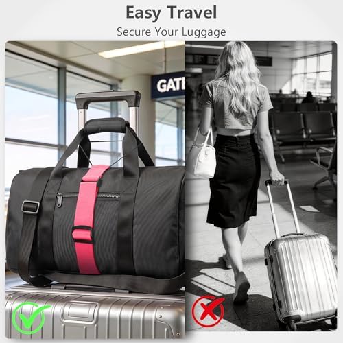 Mayski 4 Pack Adjustable Elastic Luggage Connector Straps - Image 6