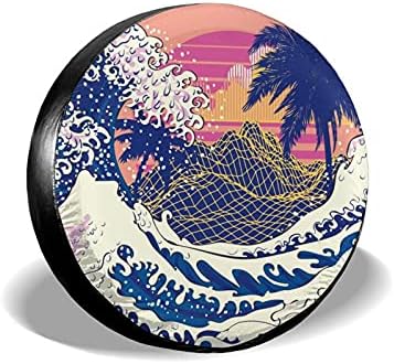 Siski Waves Spare Tire Cover Wheel Protectors Weatherproof Universal by Siski