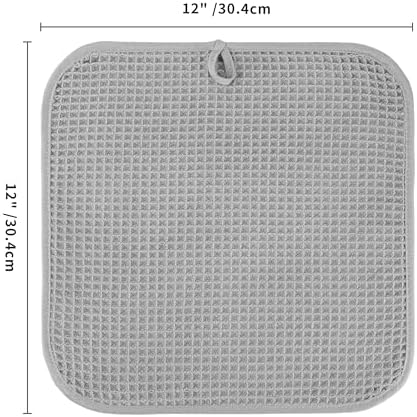 Microfiber Waffle Face Towels, 4 Pieces, Fast Drying, Lint Free 430 GSM - Image 7
