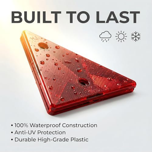 2 Pack Safety Reflector Warning Sign, Engineering Road Grade Reflective - Image 3