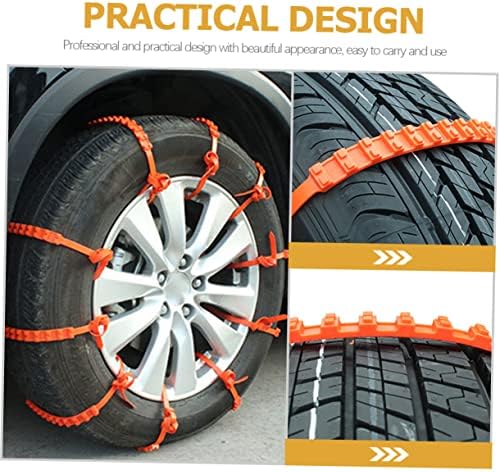 Car Tire Anti-skid Cable Ties 10pcs Plastic Emergency Traction Chains - Image 6