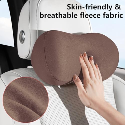Car Neck Pillow Seat Ergonomic Design Memory Foam, 2 Pack - Image 3