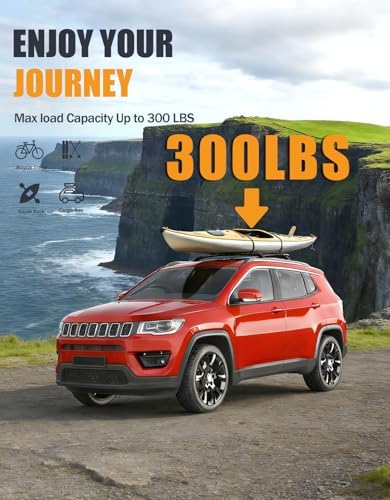 KINGGERI 300lbs Roof Racks Cross Bars - Image 3