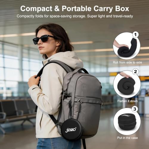 Ergonomic Travel Pillow, 100% Memory Foam Travel Neck Pillow - Image 5