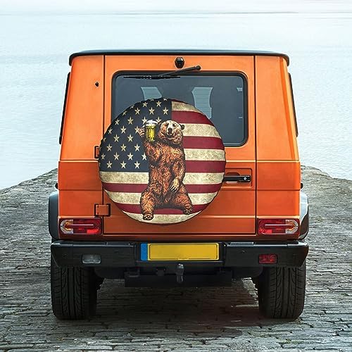 Happy Camper Bear Rv Spare Tire Cover - Image 2