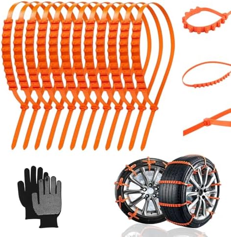 80PCS Universal Reusable Anti-Skid Nylon Tire Chains, Durable Zip Tie Tire by Unknown