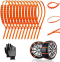 80PCS Universal Reusable Anti-Skid Nylon Tire Chains, Durable Zip Tie Tire by Unknown