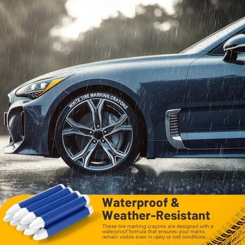 10 Pack White Tire Marking Crayons, Industrial Wax Crayon Sticks - Image 5