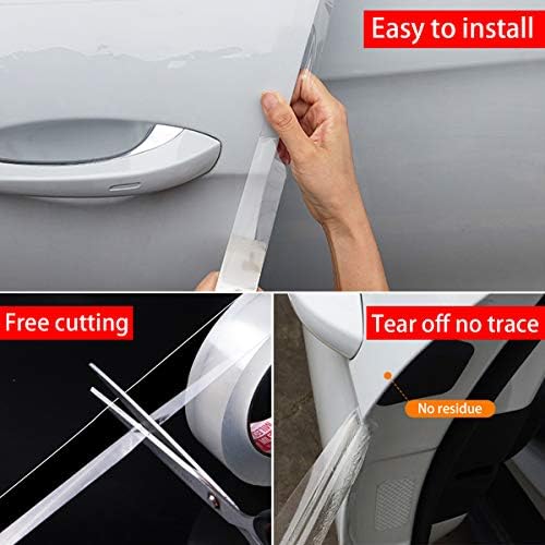 Storystore Car Door Edge Guard, 2 in x 33 Ft Clear Door Edge Protector - Image 2