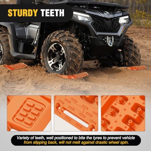 Nilight Recovery Offroad Traction Boards Mini Short 2PCS Orange - Image 4