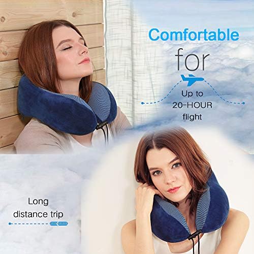TALLGO Travel Pillow, Best Memory Foam Neck Pillow Head Support Soft Pillow - Image 2