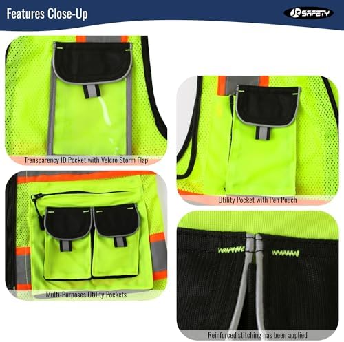 JKSafety Reflective Safety Vest - Image 5