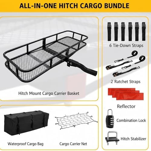 Hitch Cargo Carrier, 500 lbs Capacity - Image 4