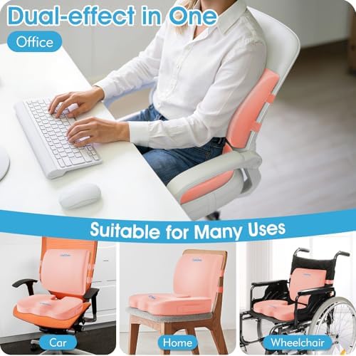 CushZone Seat Cushion and Lumbar Support Pillow - Image 6