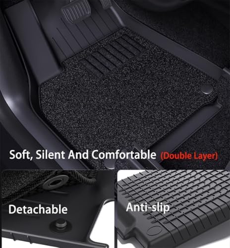 Compatible with 2026 Tesla Model Y Juniper 5 Seater Double Layer Floor Mats & - Image 6