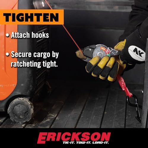 Erickson Self-Tensioning Retractable Ratchet Strap - 1 in x 10 ft - Image 4