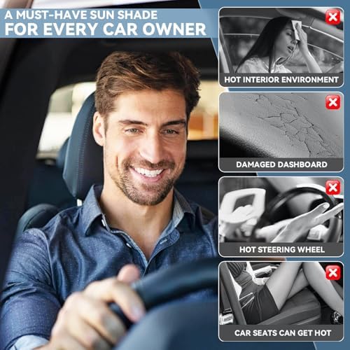 for Buick Enclave 2018-2024 2025 Windshield Sun Shade 4 Layers Car Sunshade - Image 5