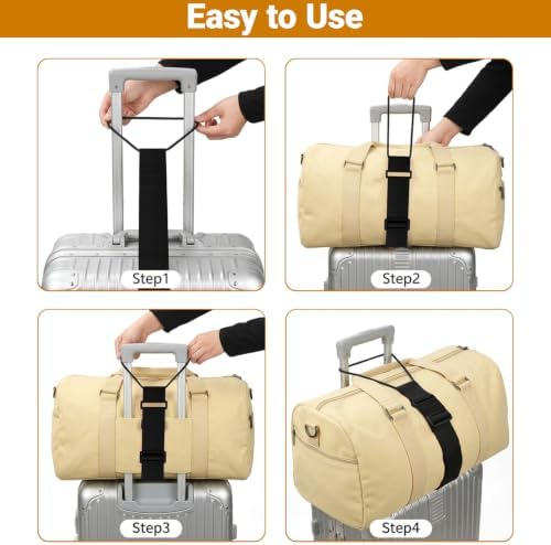 2 Pcs Luggage Connector Straps Bungee - Image 6