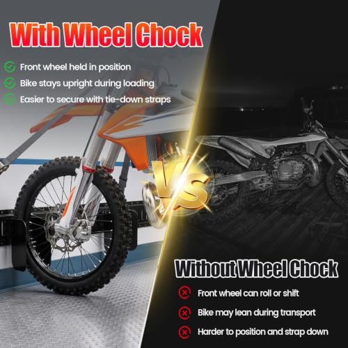 E-Track Wheel Chock Stand 4PCS Etrack Motorcycle Wheel Chocks - Image 6