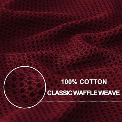 Homaxy 100% Cotton Waffle Weave Kitchen Dish Cloths 24-Pack - Image 2