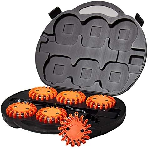 6-Pack Rechargeable 16-LED Safety Disc Kit by SpeedTechLights