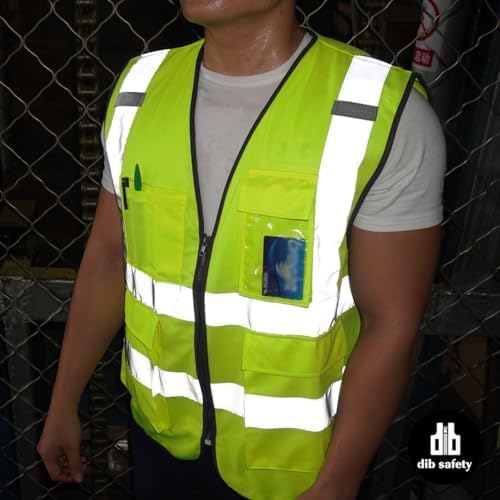 Dib Safety Hi Vis Reflective Safety Vest - Image 5