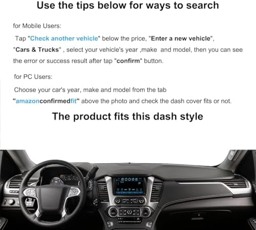 Yiz Dash Cover Mat for 2015-2020 GMC Yukon J133 - Image 2