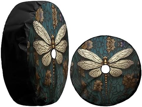 Delerain Gold Dragonfly Spare Tire Cover - Image 3