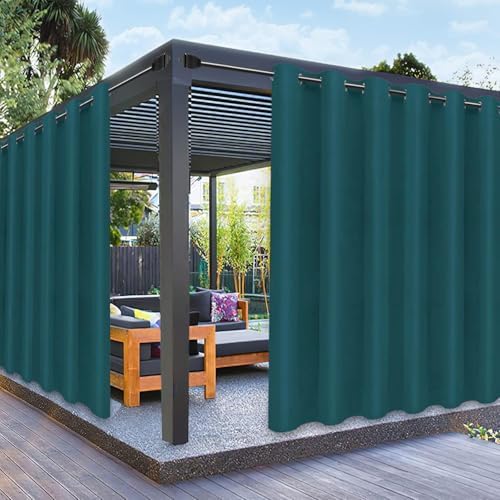 PureFit Outdoor Curtains for Patio Waterproof Weatherproof Outside Curtains by PureFit