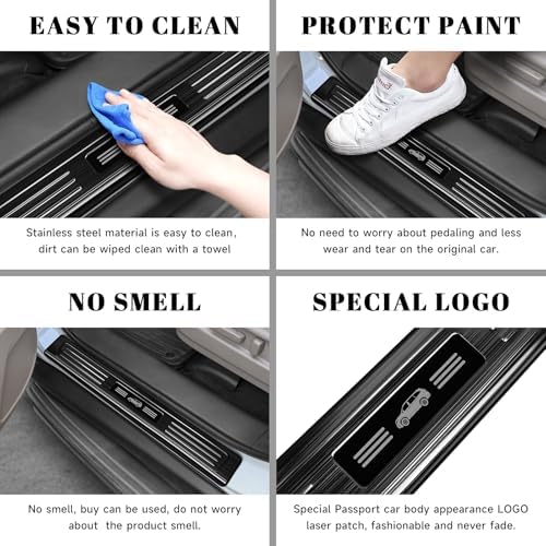 4PCS Car Door Edge Guards Door Sill Protector - Image 5