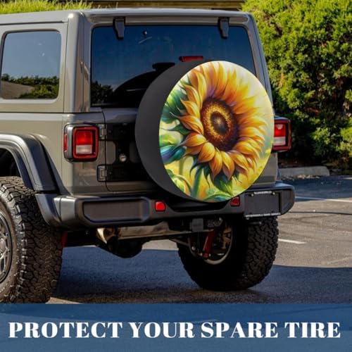 Sunflower Spare Tire Cover Dust-Proof Spare Wheel Covers - Image 6