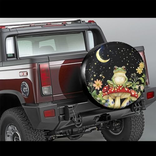 Mushrooms Hippie Frog Spare Tire Cover - Image 2