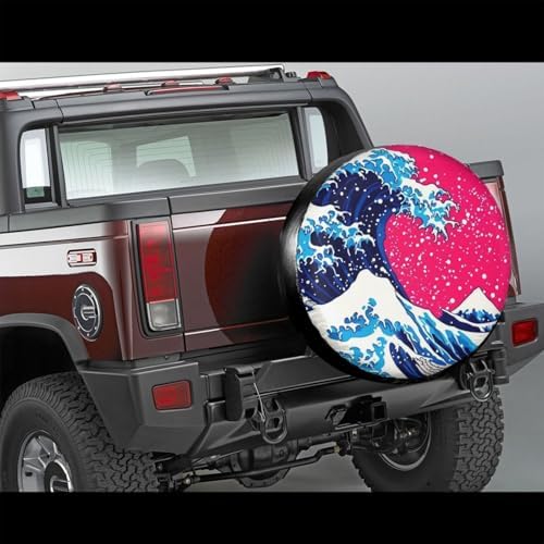 Japanese Wave Anime Spare Tire Cover - Image 2