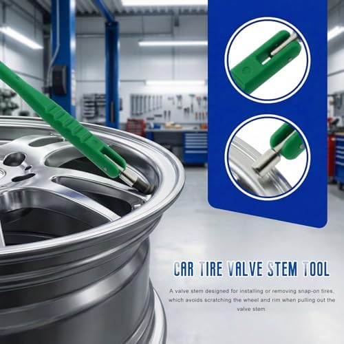 Tire Valve Stem Puller Tool, No Scratch Tire Valve Core Remover Straight Wheel - Image 4