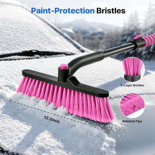 44 in Extendable Snow Brush and Ice Scraper - Image 3