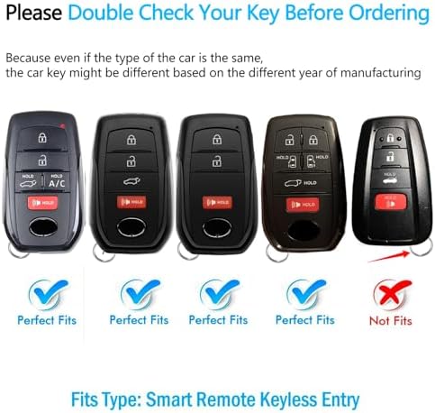 Key Fob Cover with keychain Compatible with Toyota 2025-2026 Camry 4Runner - Image 2