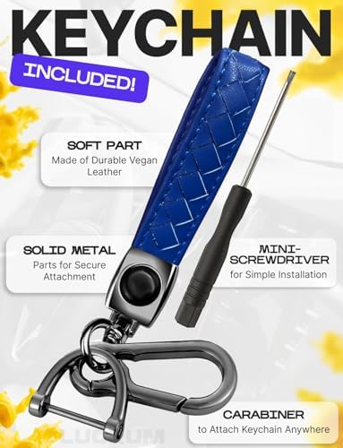 Lucrum Compatible with Hyundai Key Fob Cover & Keychain - Image 5
