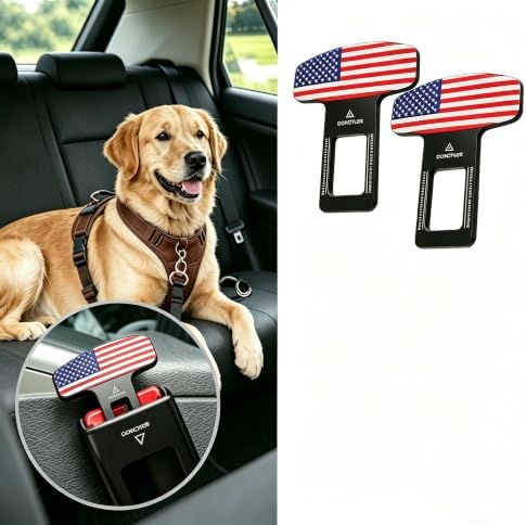4 Pack Clips for Dogs, Cats Travel Harness Decorative Car Interior Clips - Image 3