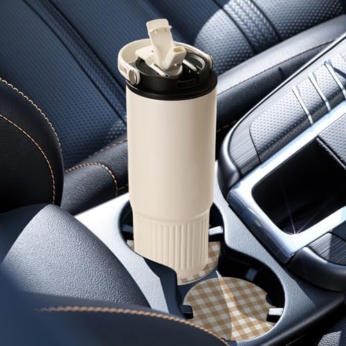 2 Pack Car Coasters for Cup Holders, Cute Car Accessories Interior - Image 5