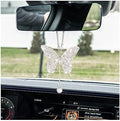 zipelo Bling Butterfly Diamond Car Accessories, Crystal Car Rear View Mirror by zipelo