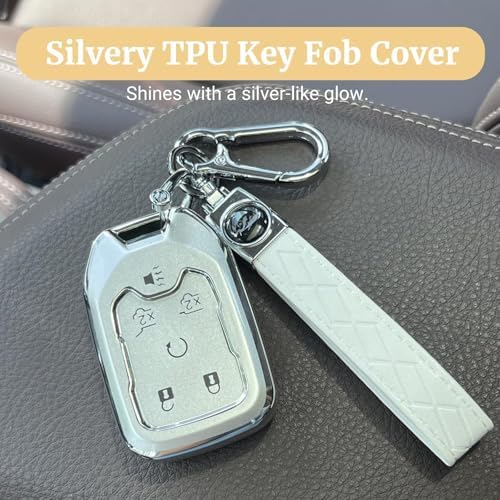 Joouheax Soft TPU 6-Button for Chevy Key Fob Cover - Image 5