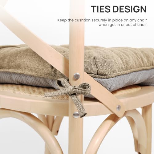 Love's cabin Memory Foam Chair Cushions Set of 4, 19 Inch - Image 5